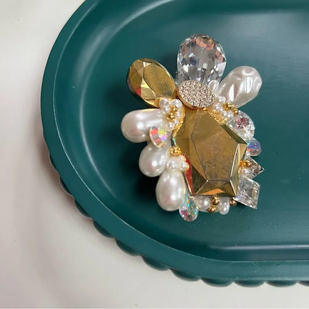 Massive Maximal Vintage 1980s Handmade One of A Kind Statement Brooch